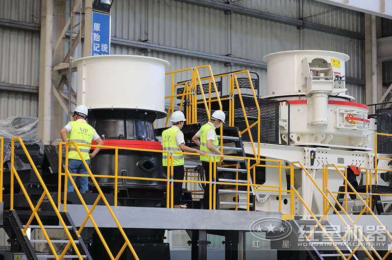 客戶來廠考察砂石設備