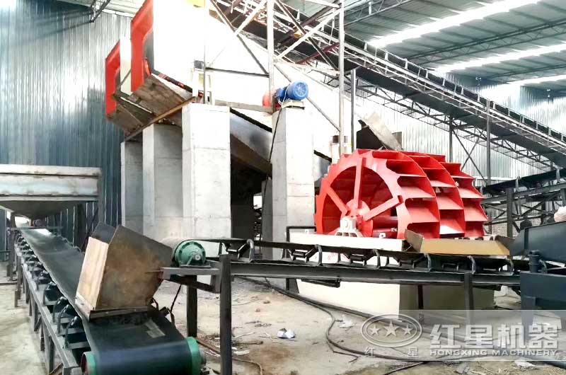 河南客戶洗沙現(xiàn)場(chǎng)