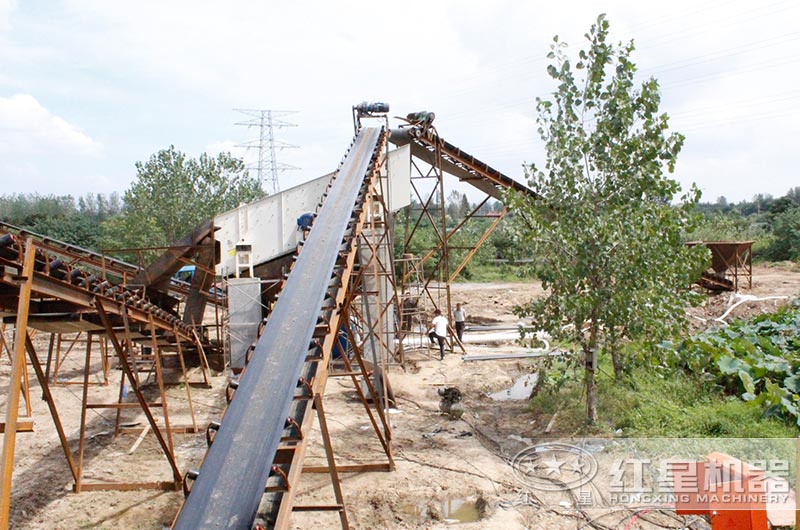 安微客戶制砂生產(chǎn)線現(xiàn)場實拍圖