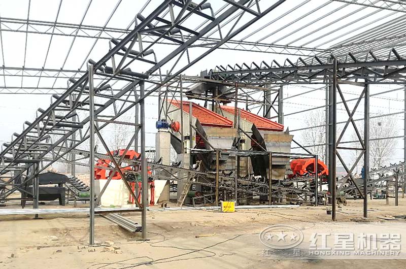 河南客戶(hù)洗沙現(xiàn)場(chǎng)實(shí)拍圖