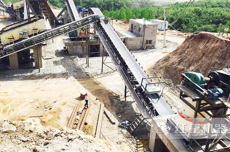 日產(chǎn)5000噸高硬度物料砂石生產(chǎn)線現(xiàn)場