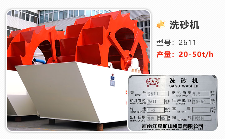 圖2：2611型號水洗石粉設(shè)備、兩輪