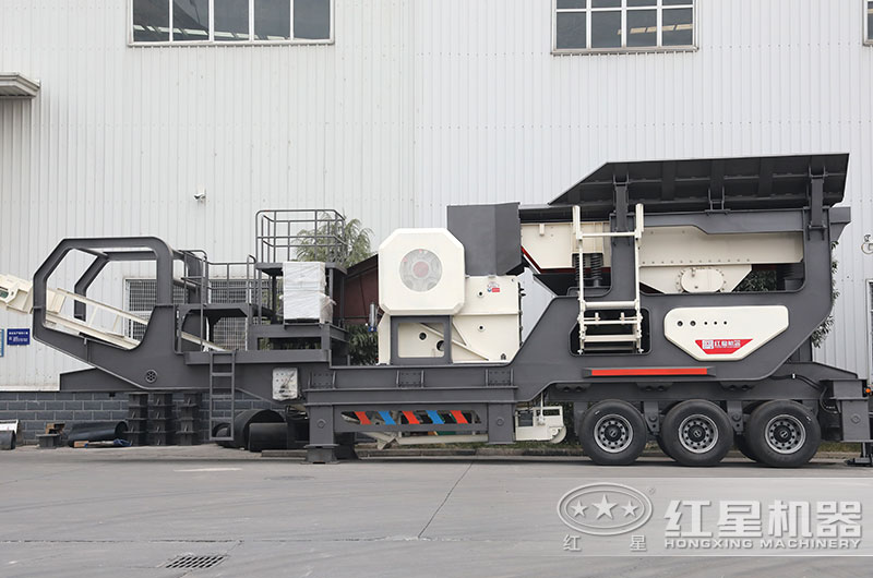 顎式輪胎流動石子破碎機產(chǎn)品直拍圖