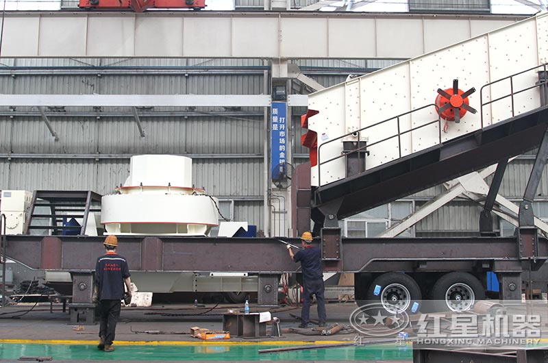 河南紅星制砂機車間裝配