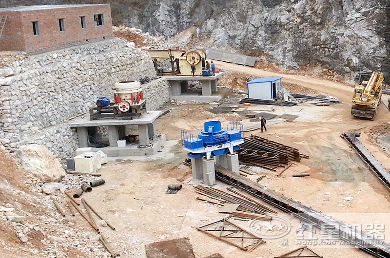 河南一用戶的沙場正在建設中