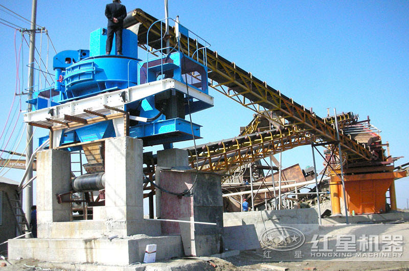 沙場打沙機生產(chǎn)現(xiàn)場