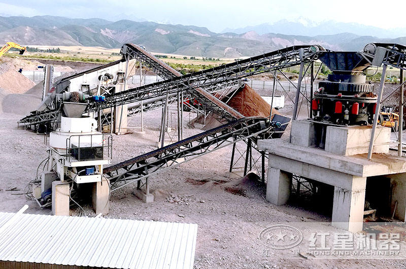 立軸式制砂機(jī)生產(chǎn)現(xiàn)場