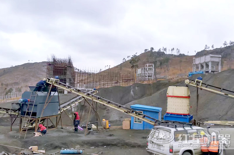 一萬多小型制沙機(jī)生產(chǎn)現(xiàn)場圖