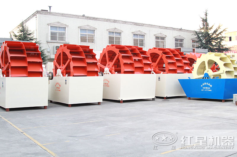 水輪洗沙機設(shè)備實拍圖