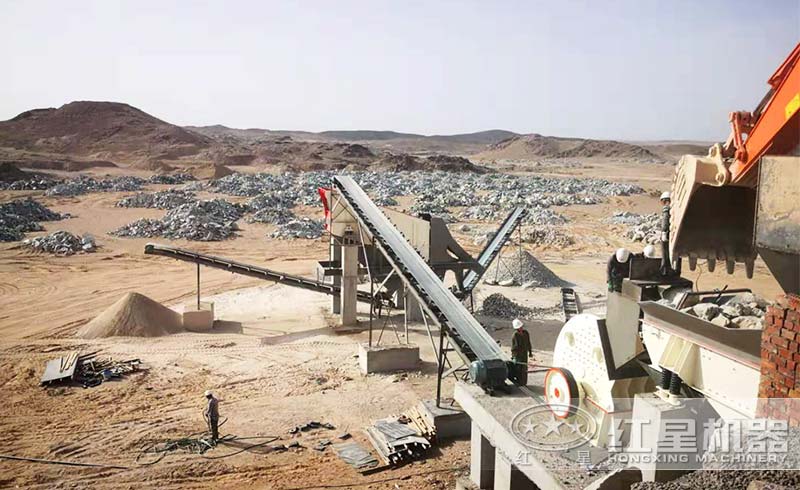 單機(jī)制砂現(xiàn)場
