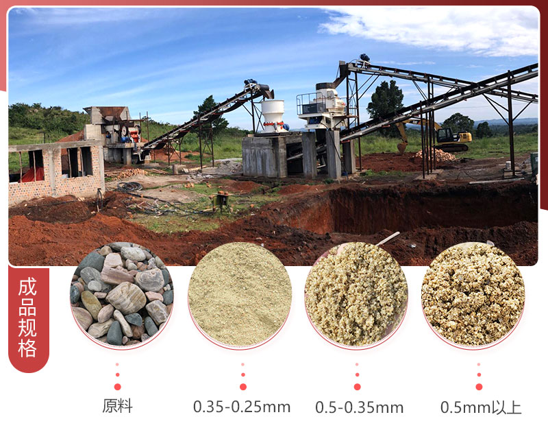 吉爾吉斯坦客戶粉碎石頭成沙子廠