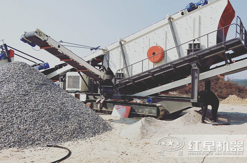 移動式制砂作業(yè)現(xiàn)場