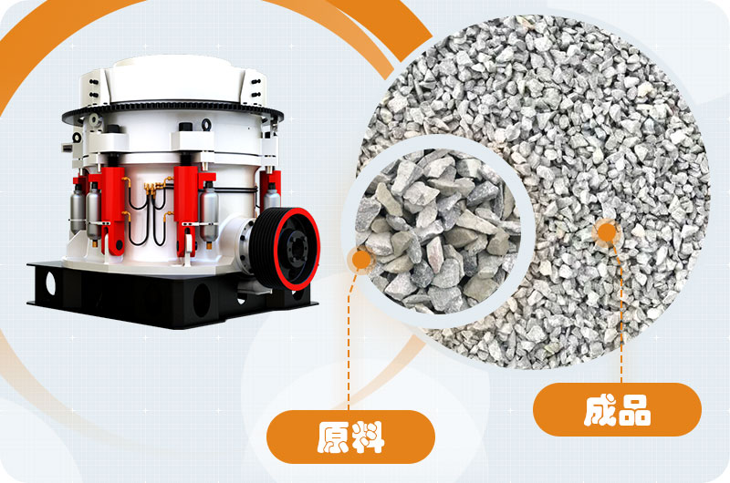 多缸圓錐破加工石子粒形好，品質(zhì)優(yōu)